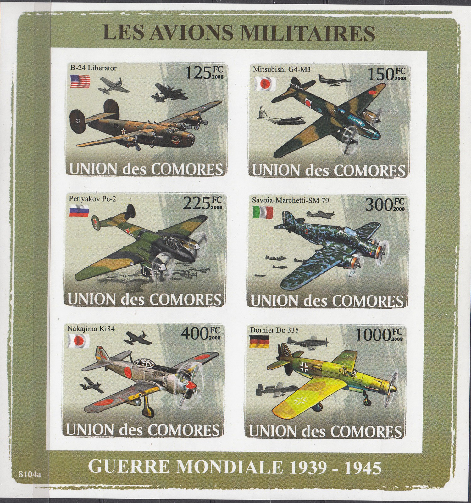 W COMORO 0993v MILITARY AIRCRAFT