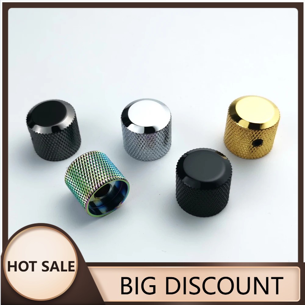 Guyker Potentiometer Control Knobs with 6mm(0.24”) Dia. Shaft Pot - Chrome