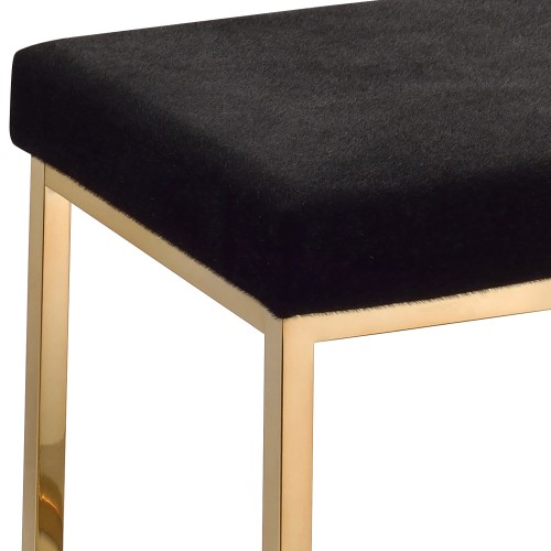 PA Black Fabric,metal base Bench