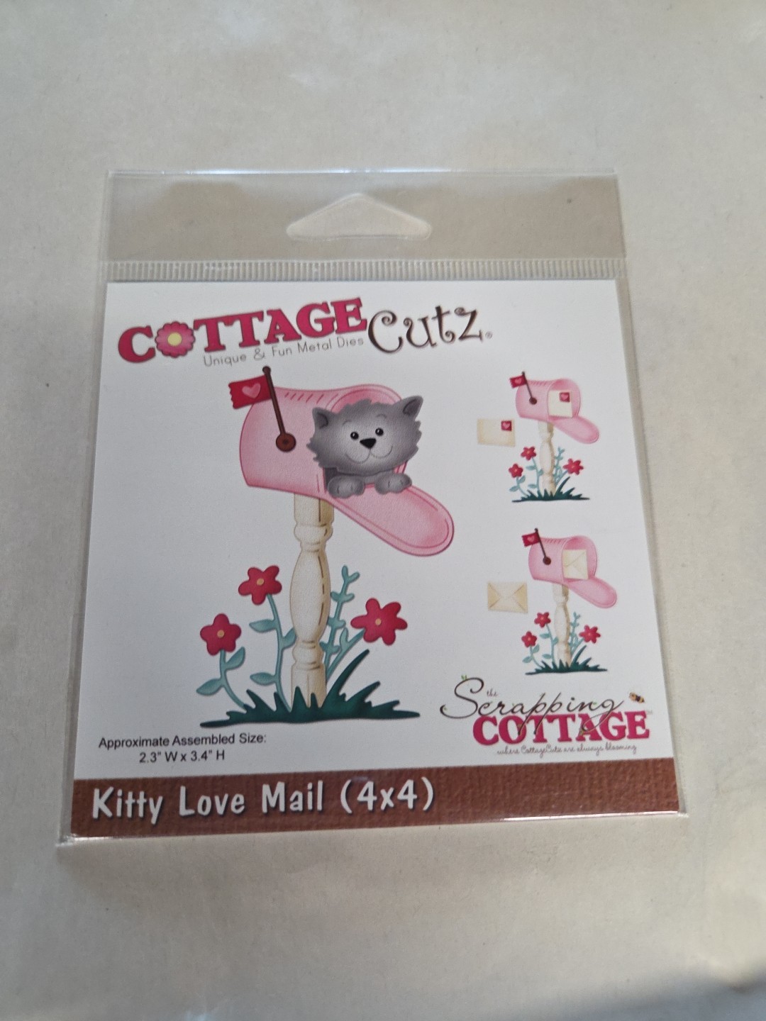 Cottage Cutz Die Kitty Love Mail