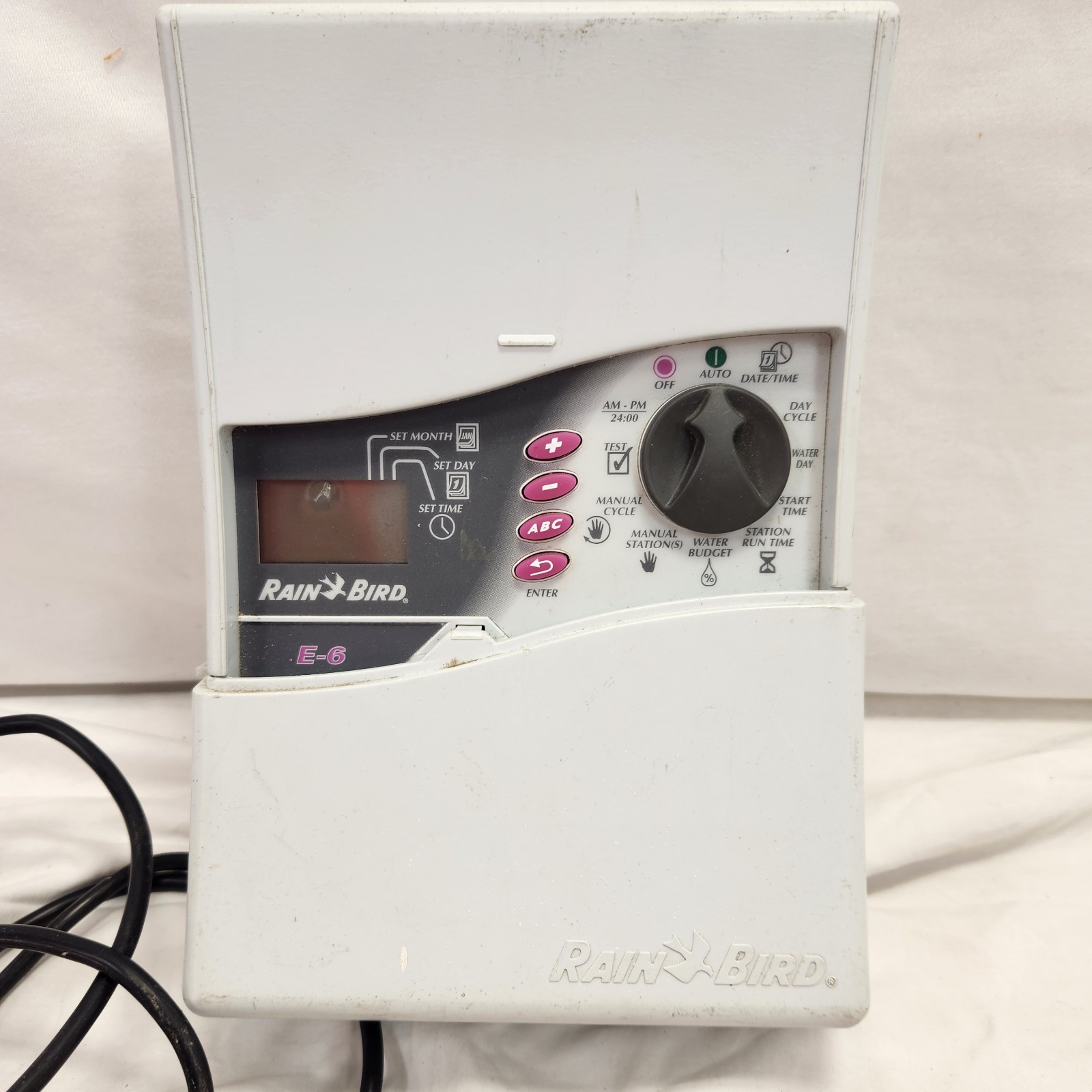 Rainbird E-6 6 Zone Station Sprinkler System Irrigation Timer Controller