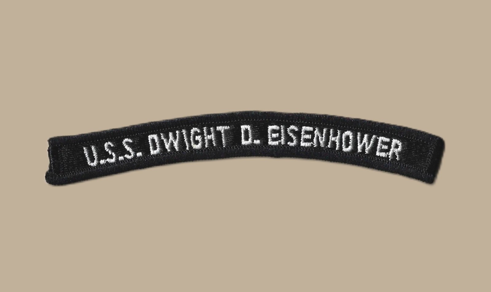US Navy CVN-69 USS Dwight D. Eisenhower Aircraft Carrier UIM Rocker Tab (01)