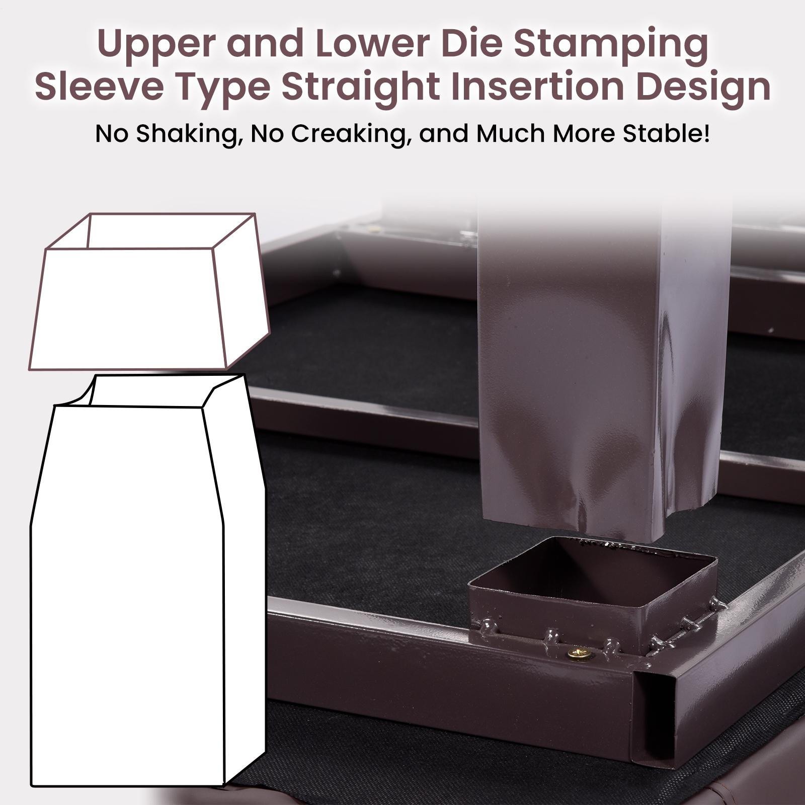 Stationary Massage Table PU Leather for Physical Therapy & Spa