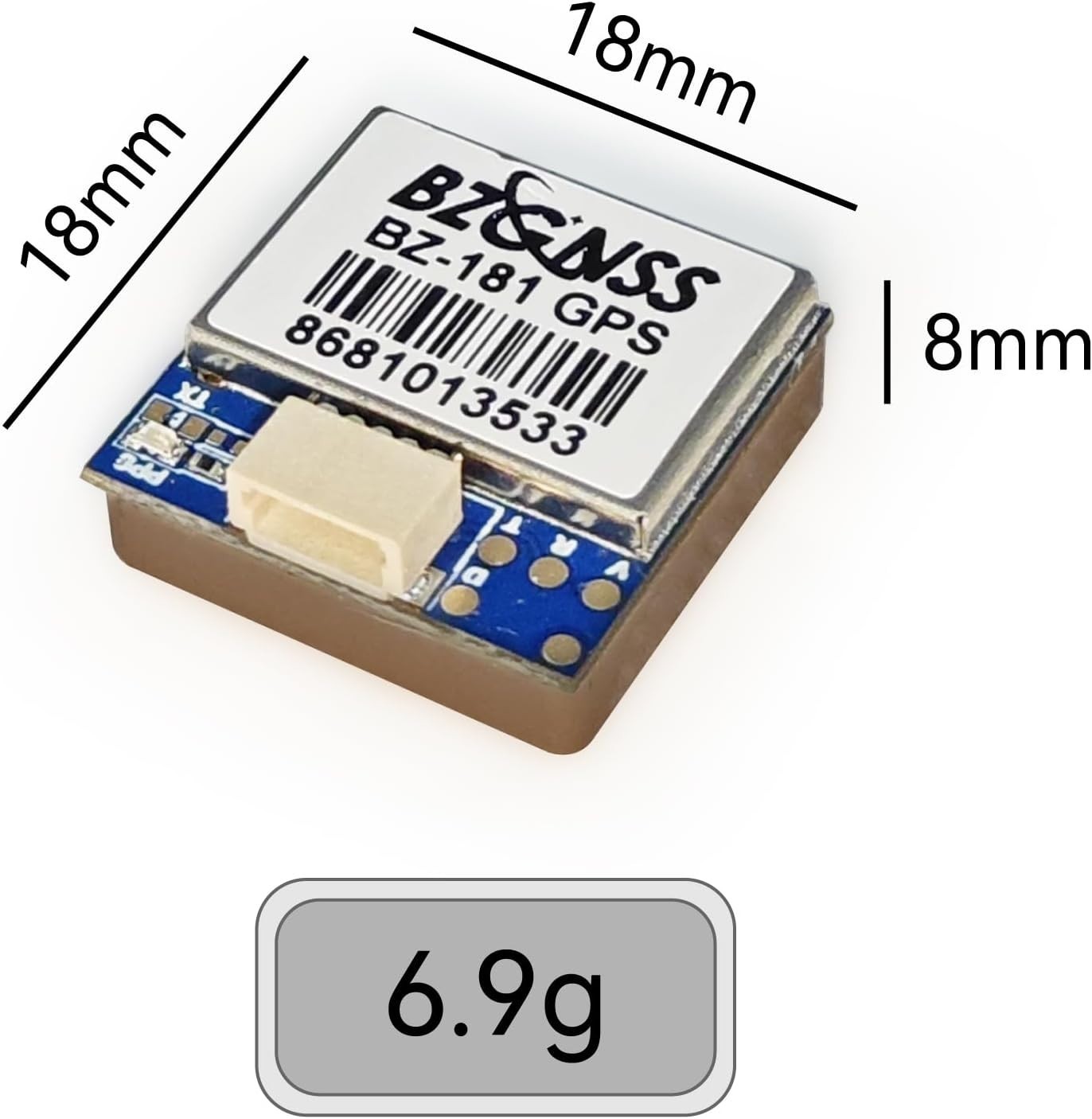 Compact M10 GPS Module with Built-in Battery for Enhanced Drone Functionality
