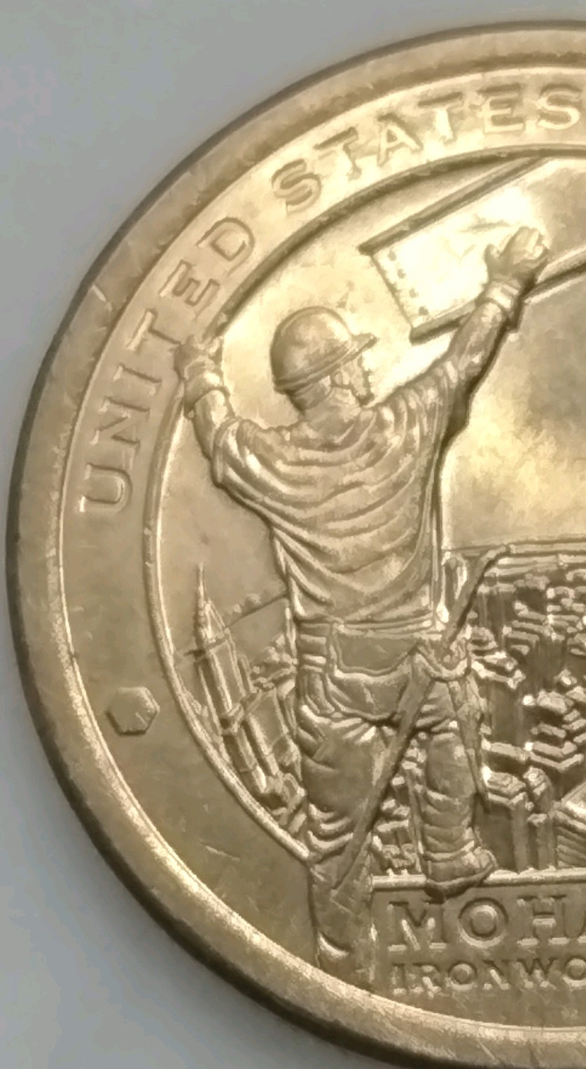 2015 P Sacagawea One Dollar Mohawk Ironworkers Coin