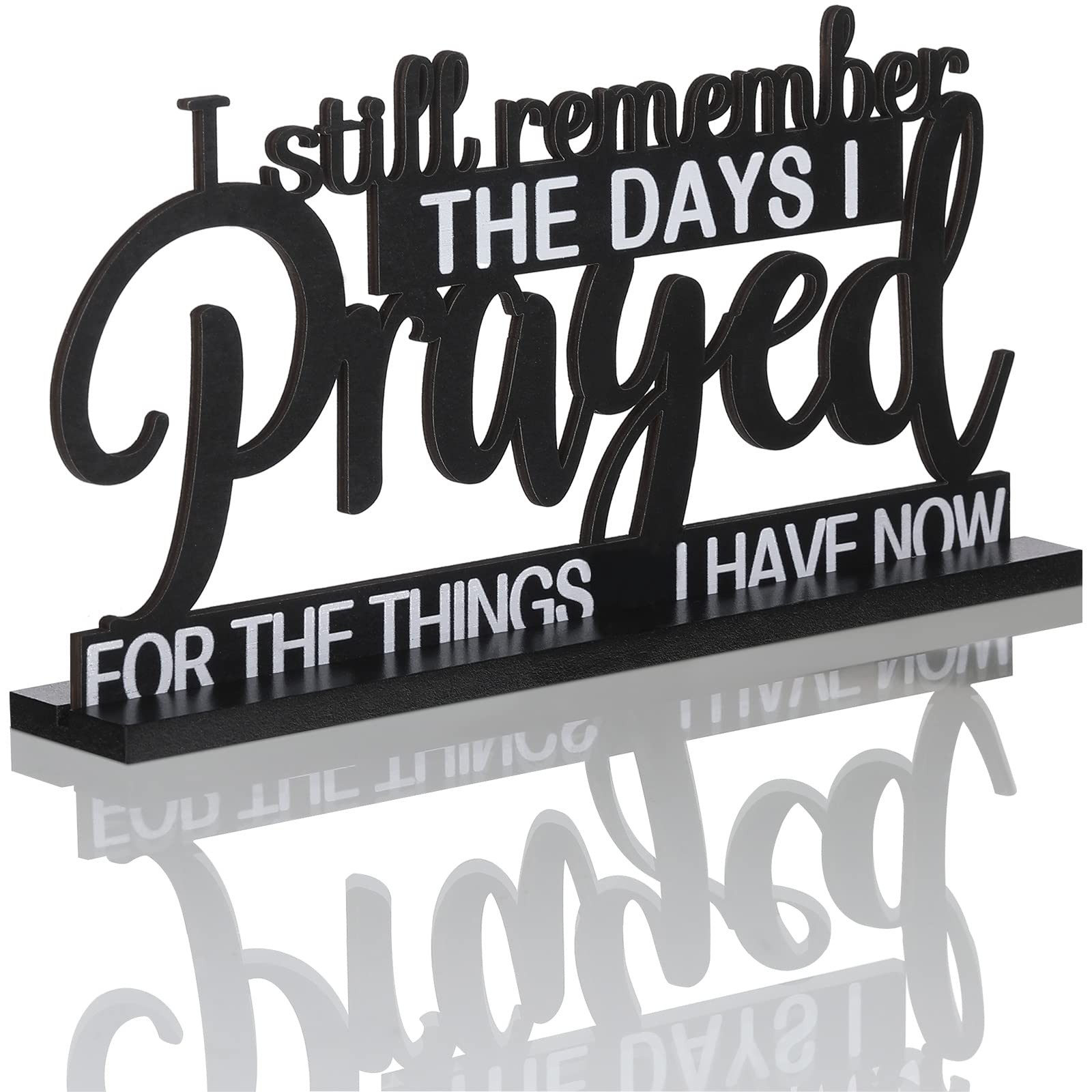 Jetec I Still Remember The Days I Prayed Sign Inspirational Table Blessed Signs