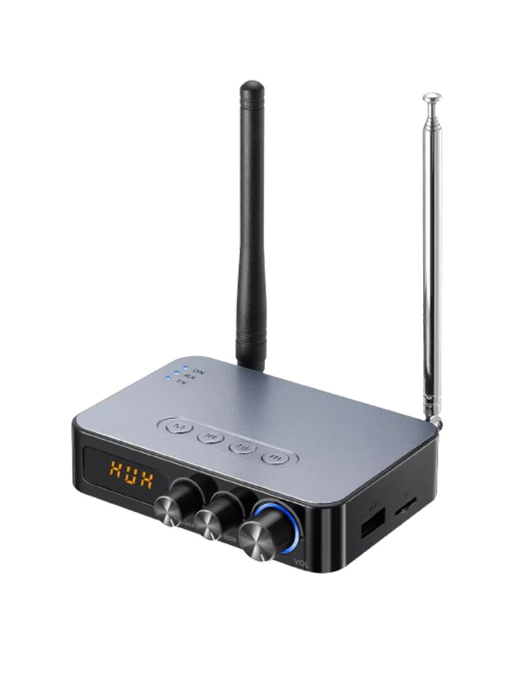 98ft Long Range 5.1 Bluetooth Audio Transmitter Receiver NFC Cordless Adapter