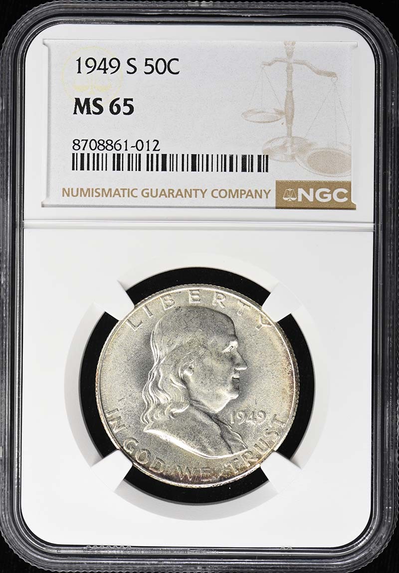 1949-S Franklin Half Dollar 50C NGC MS65