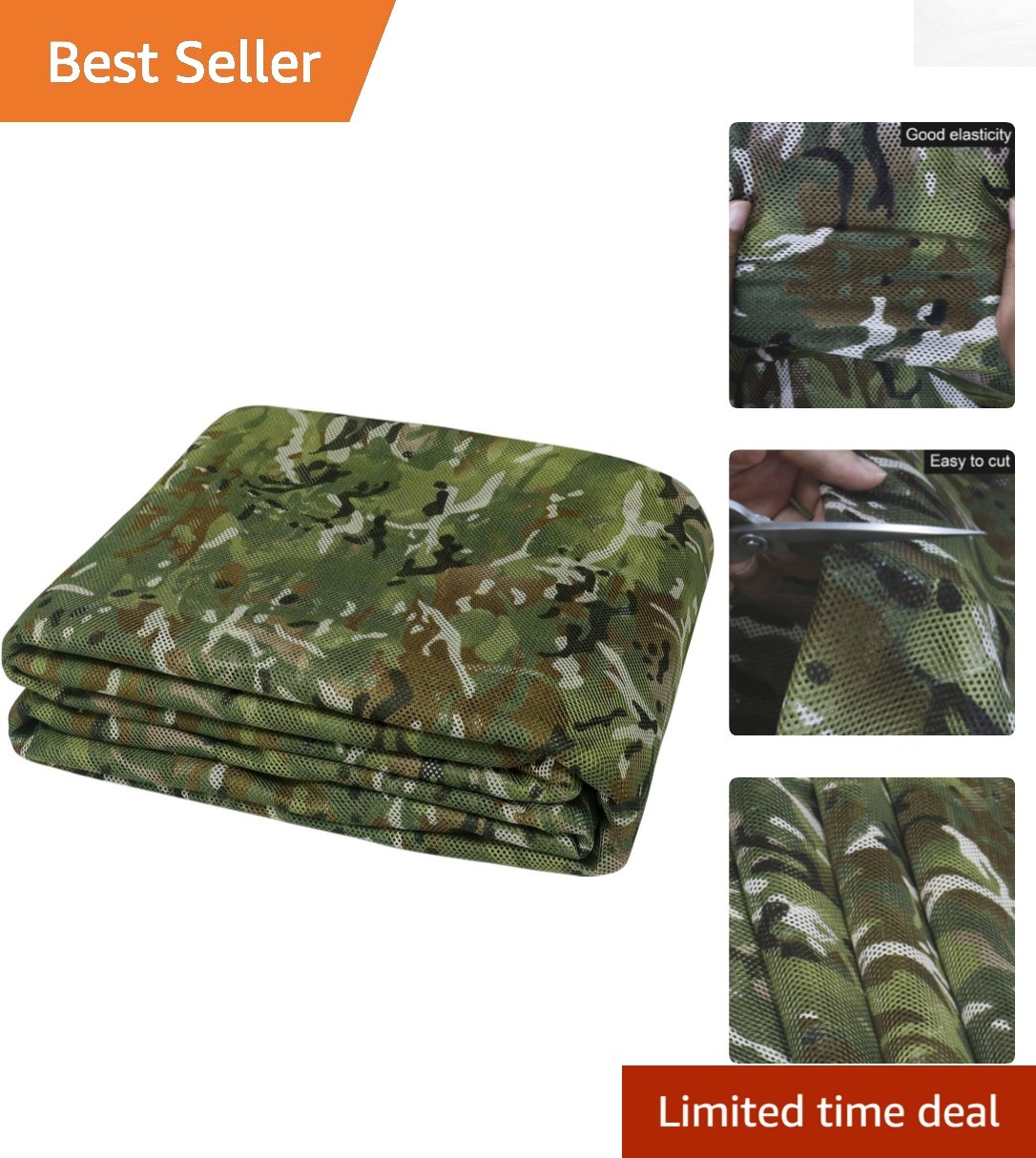 4.9x6.5ft High-Quality Camouflage Netting for Hunting & Birdwatching Adventures