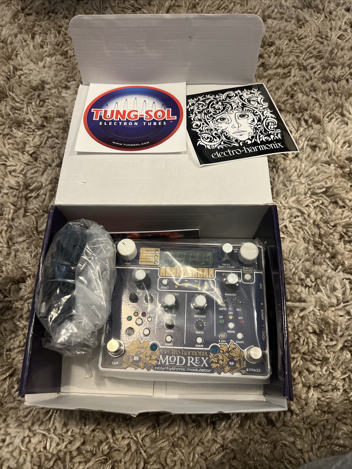 Electro-Harmonix EHX Mod Rex Polyrhythmic Modulator Guitar Effects Pedal w/ MIDI