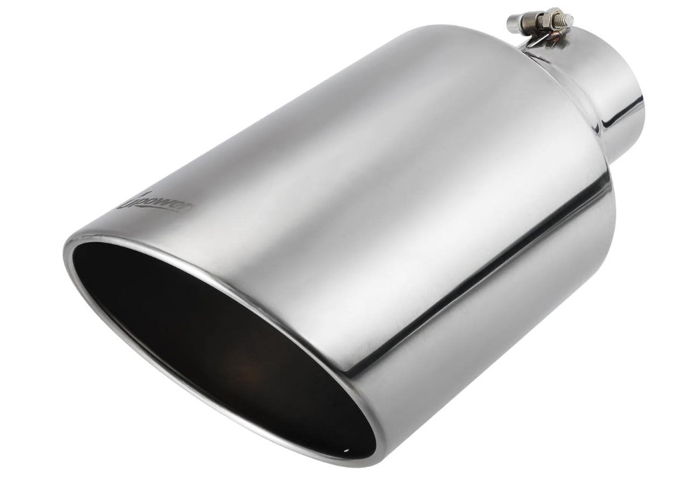Upower 4 inch Inlet 8 inch Outlet Exhaust Tip Stainless Steel 4" to 8" Tail Pipe