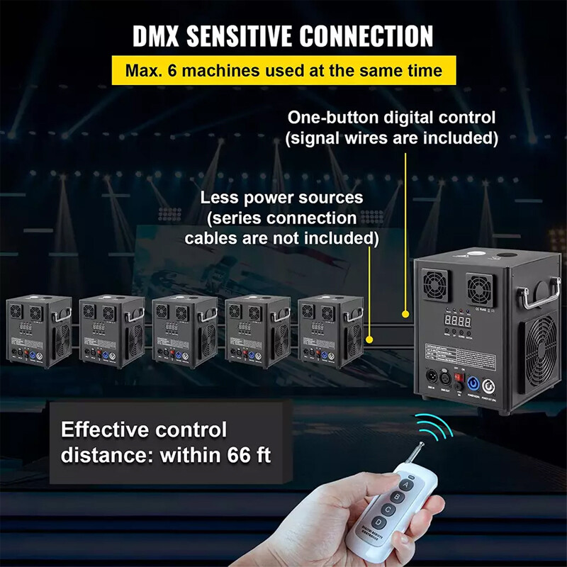 700W Cold Spark Machine Firework Stage Effect DMX Wedding with Flight Case