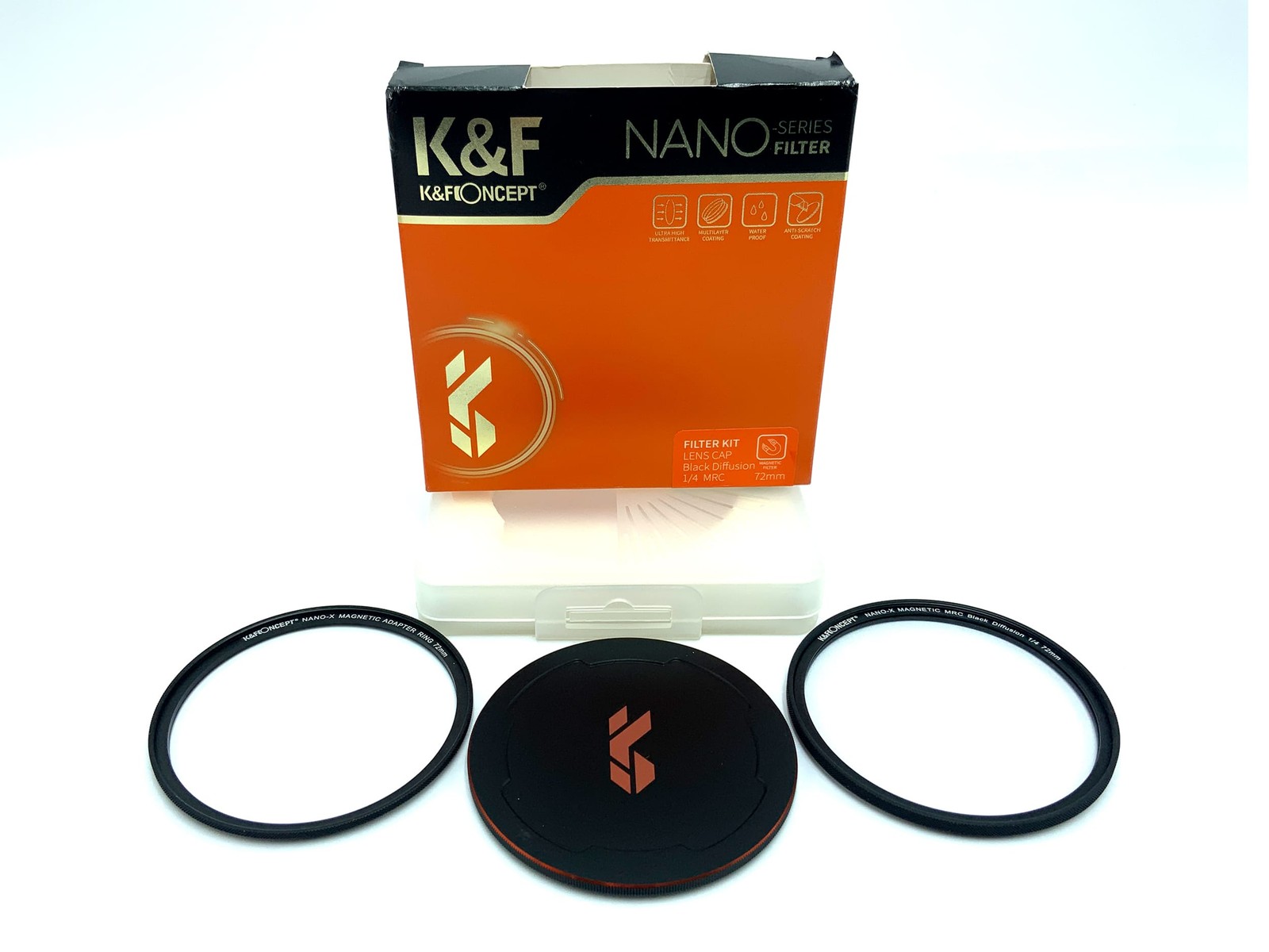 K&F Concept Filter Kit Nano-X Magnetic MRC Black Diffusion 72mm Filter Kit