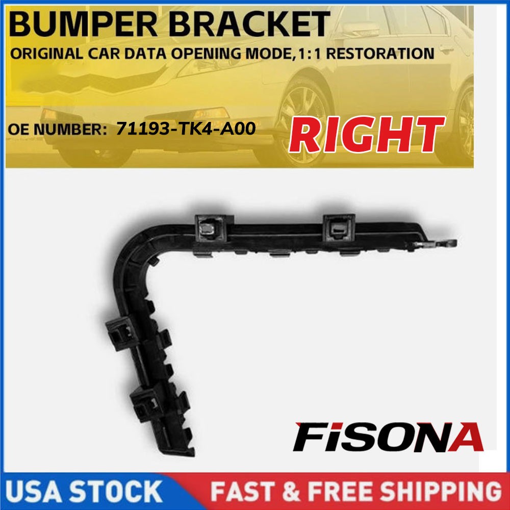 RH For 2009-2014 Acura TL Front Bumper Bracket Holders Right Passenger Side USA