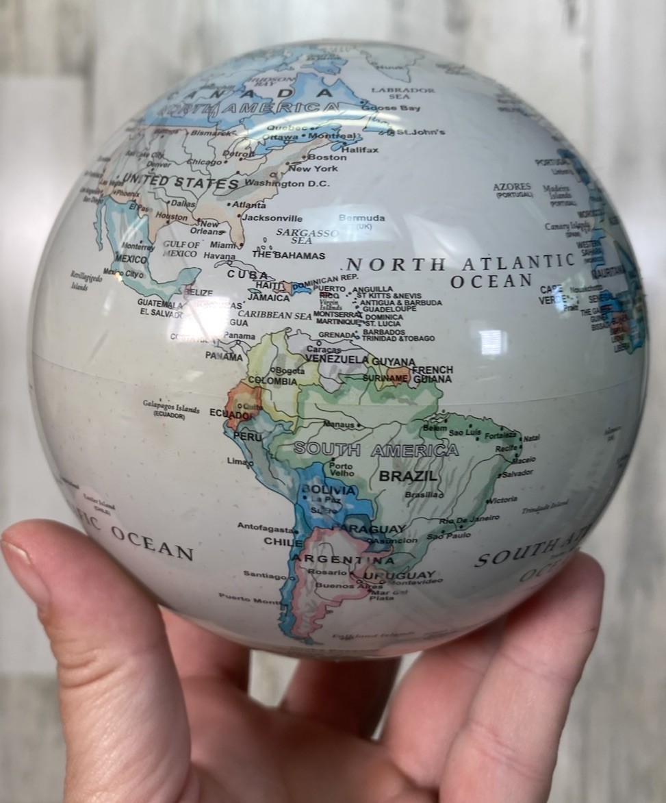 4.5" MOVA Globe – Self-Rotating World Globe Decor No Stand