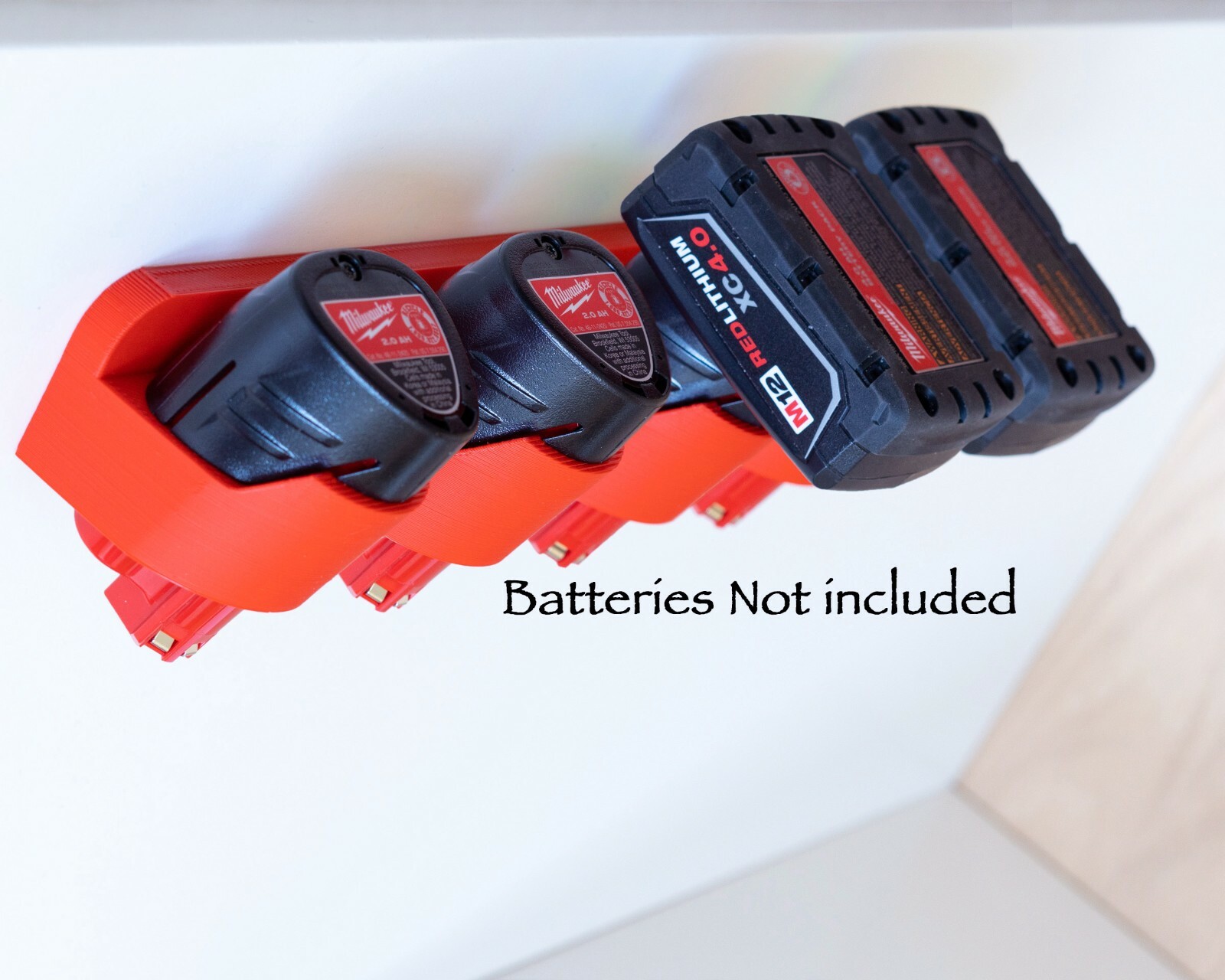 Milwaukee M12 Latching Battery Mount / Holder / Rack - Original Design