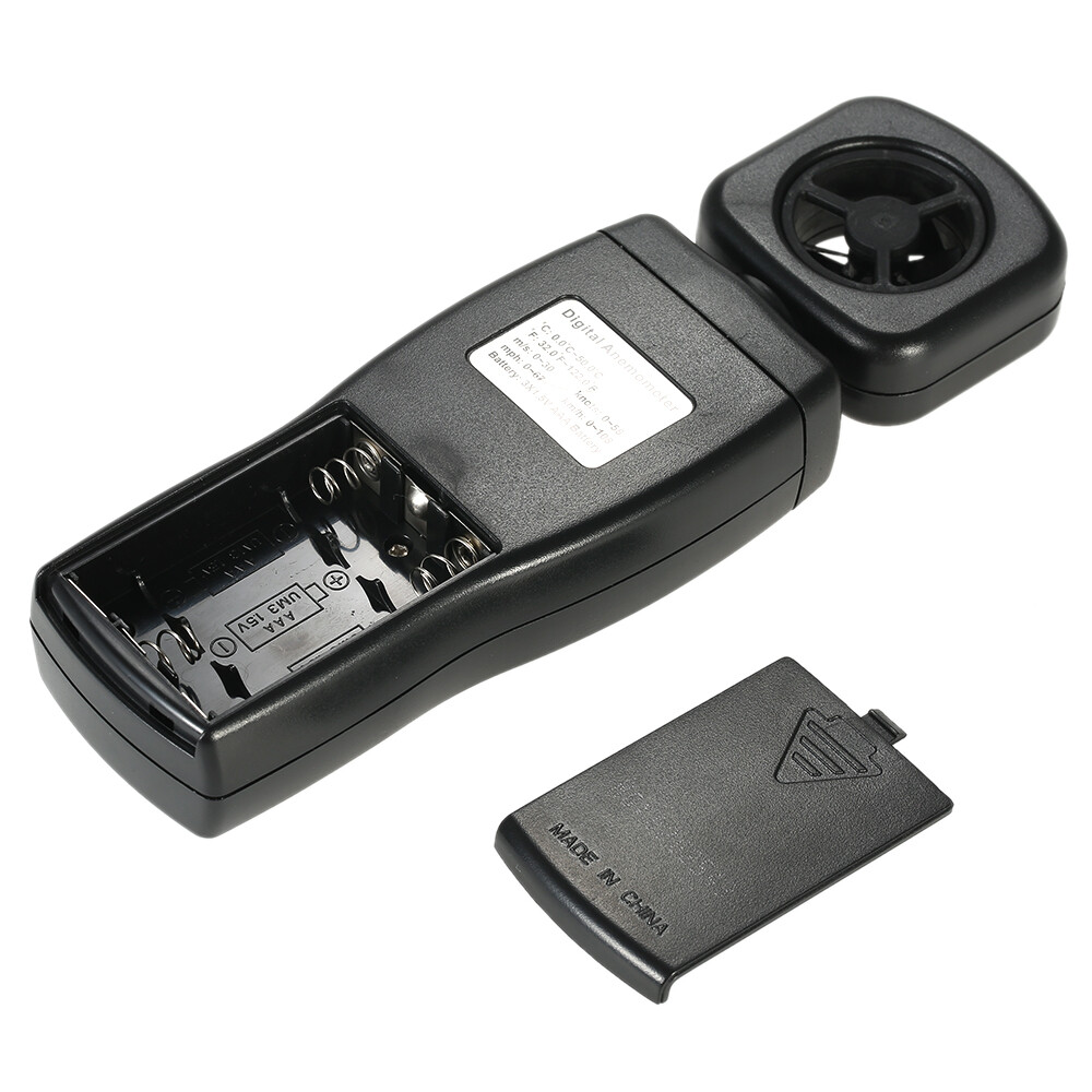 SMART SENSOR Anemometer LCD Digital Wind Speed Air Velocity Meter S2I3