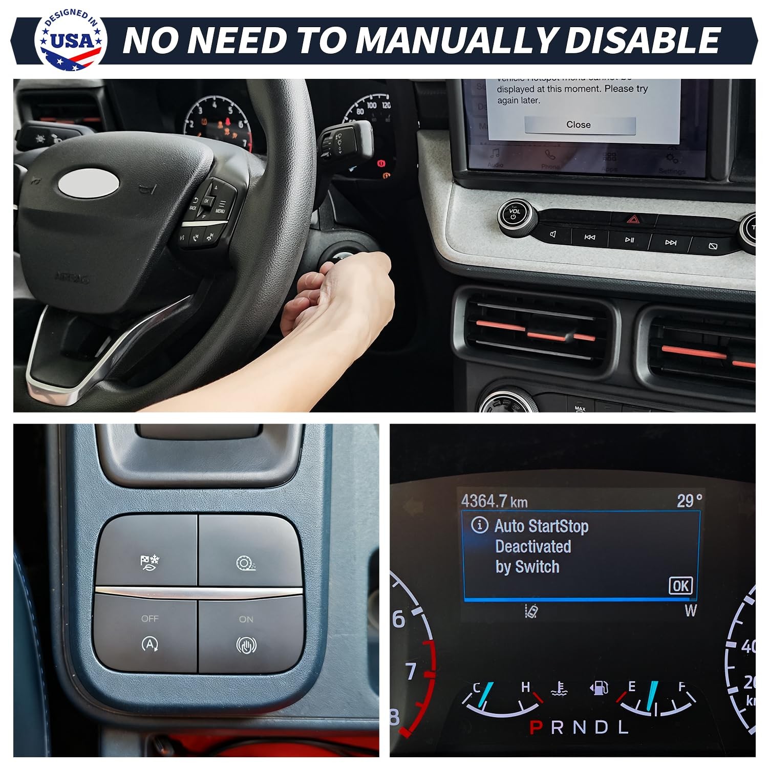 UltraEra Auto Start Stop Eliminator Remote Kit Compatible with 2022...