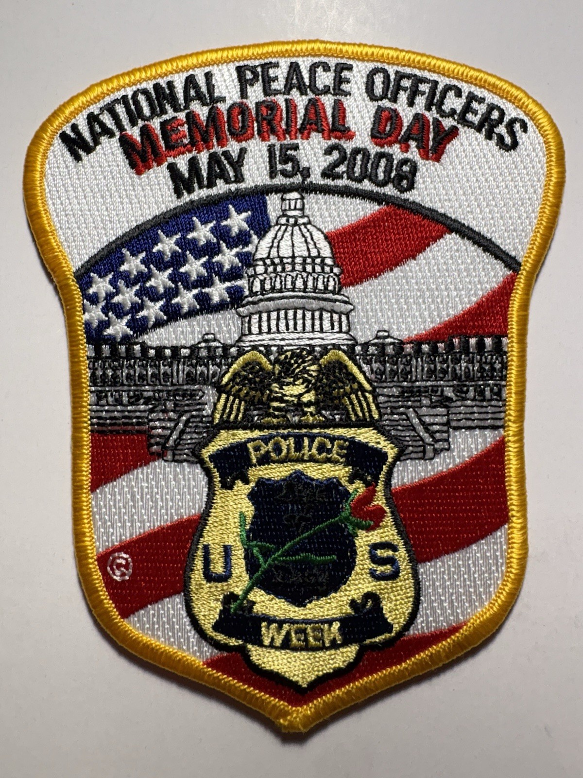 National Peace Officers Memorial Day 2008 Patch