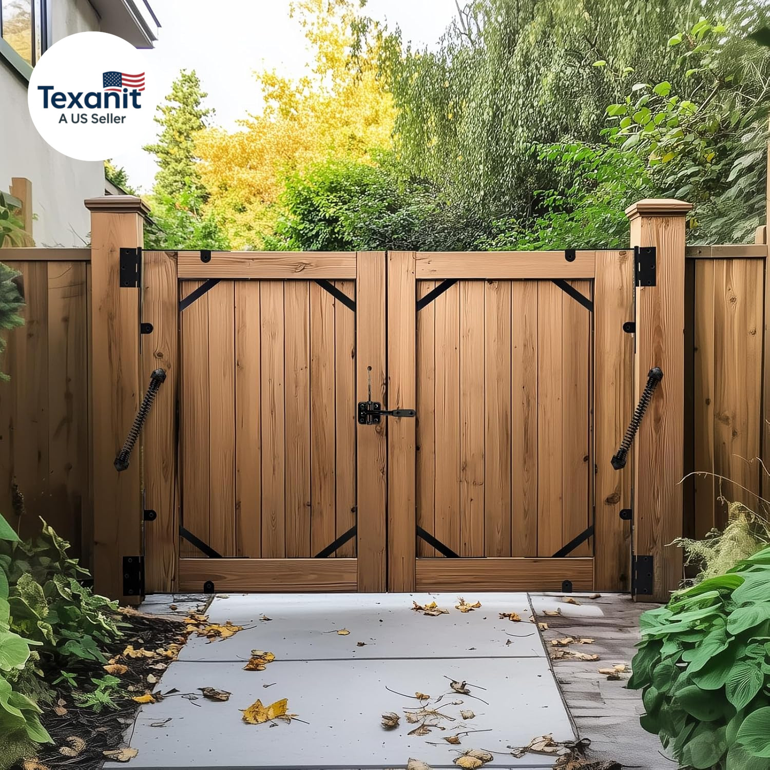 Fence Gate Kit Gate Hardware, 1 Set anti Sag Gate Kit Gate Frame Cornor Brackets