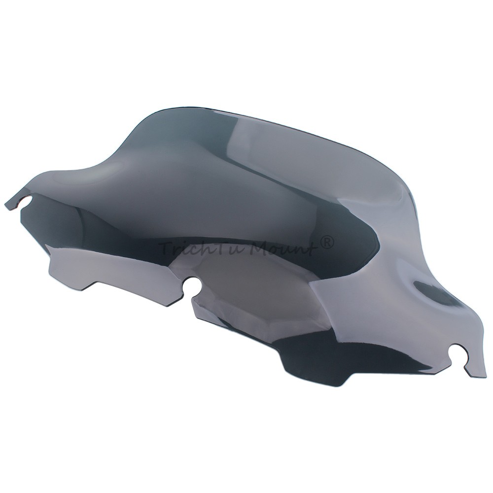 Light Gray 8" Wave Windshield Windscreen Fit for Harley Electra Glide 1996-2013