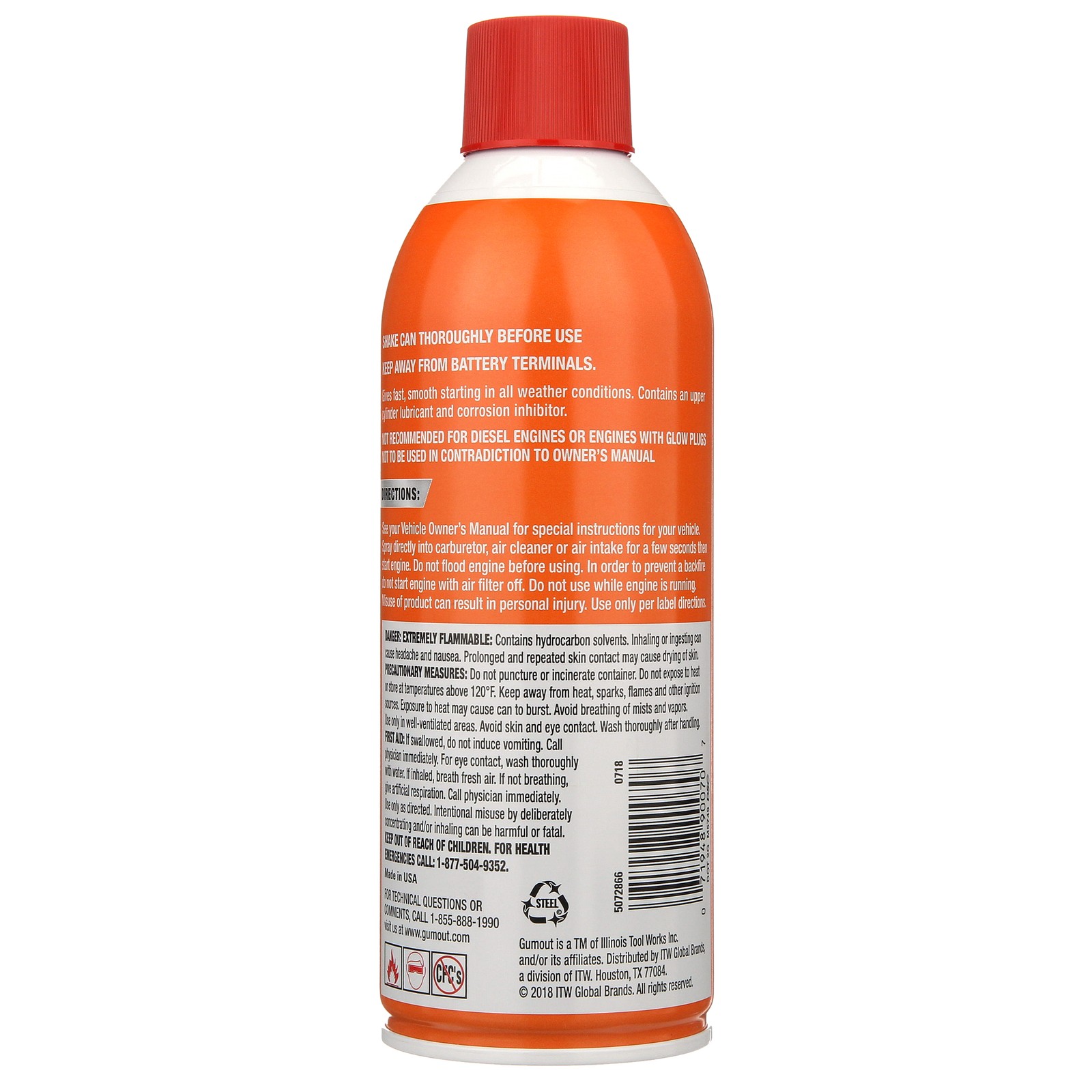 Gumout 5072866 Engine Starting Fluid, 11 oz.