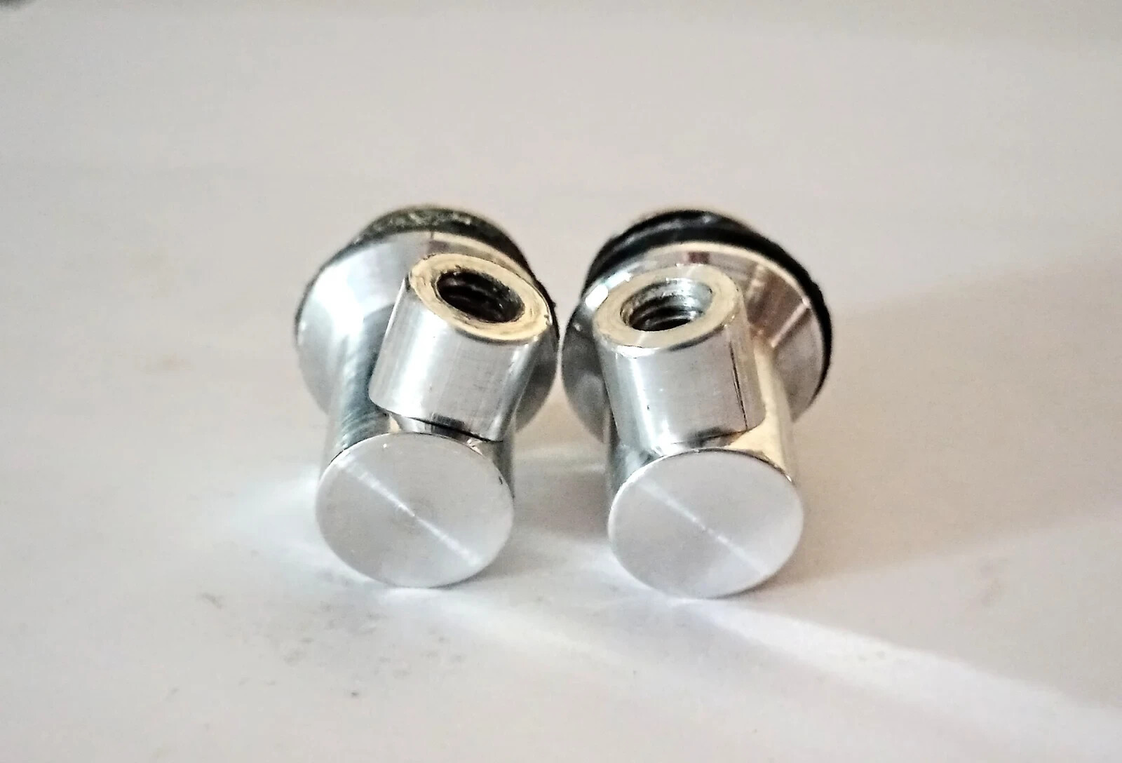 DRUM LUGS PAIR OF 2-ROUNDED W/GASKET & SCREWS-FITS TAMA - FREE SHIP TO C-USA!