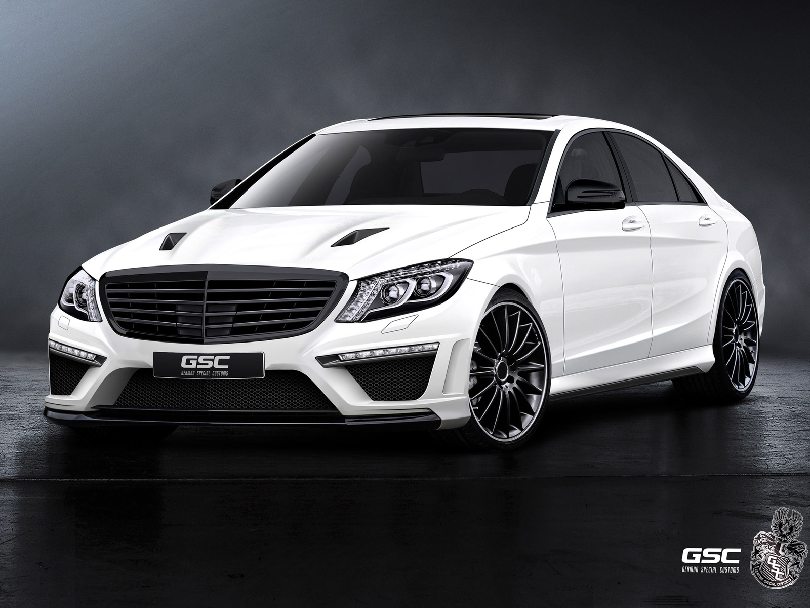 Cars 2013 german special customs mercedes benz s klasse Desk Mat Stitched