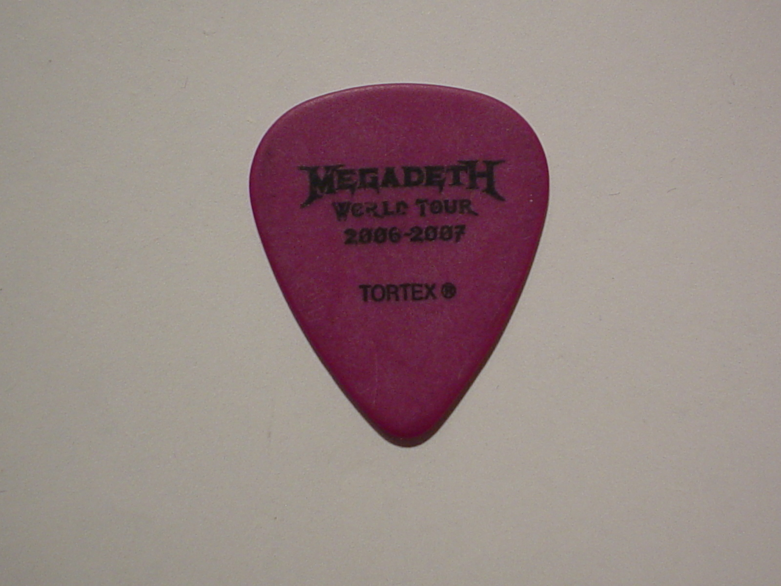 MEGADETH Logo Glen Ex Testament King Diamond Concert 2007 Tour RaRe GUITAR PICK