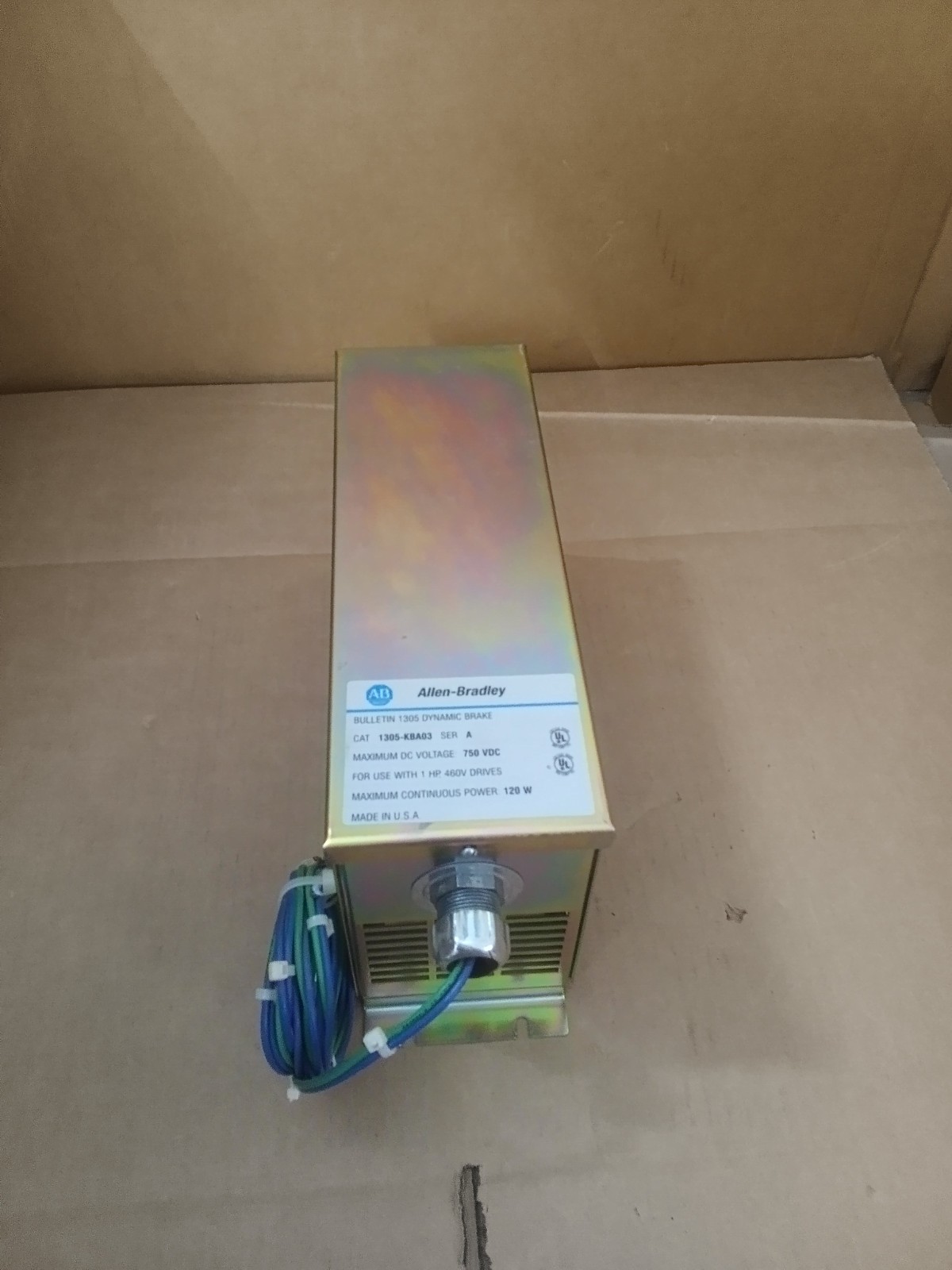 Allen-Bradley 1305-KBA03 Ser. A, Bulletin 1305 Dynamic Brake, 750VDC, 120W, 1HP