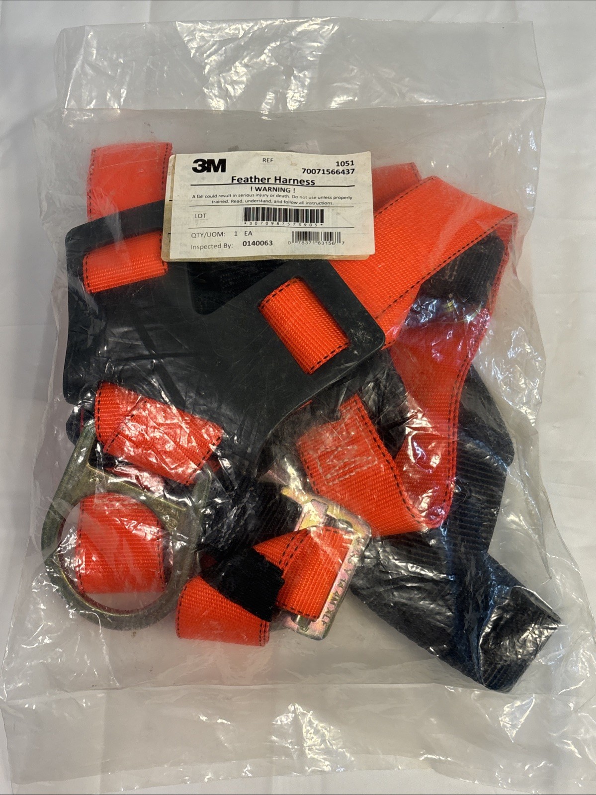 3M Feather Harness 1051 Personal Safety Fall Protection ANSI/Osha Standards