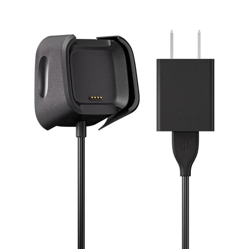 Charger Replacement Charging Cable Dock Cradle with USB Cord for Fitbit Versa 2