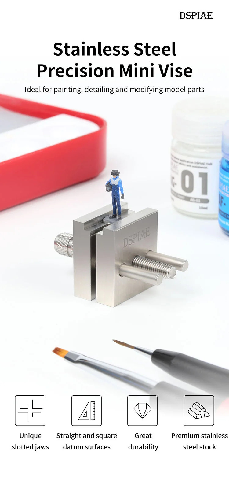 Dspiae AT-MV Stainless Steel Precision Mini Vise'