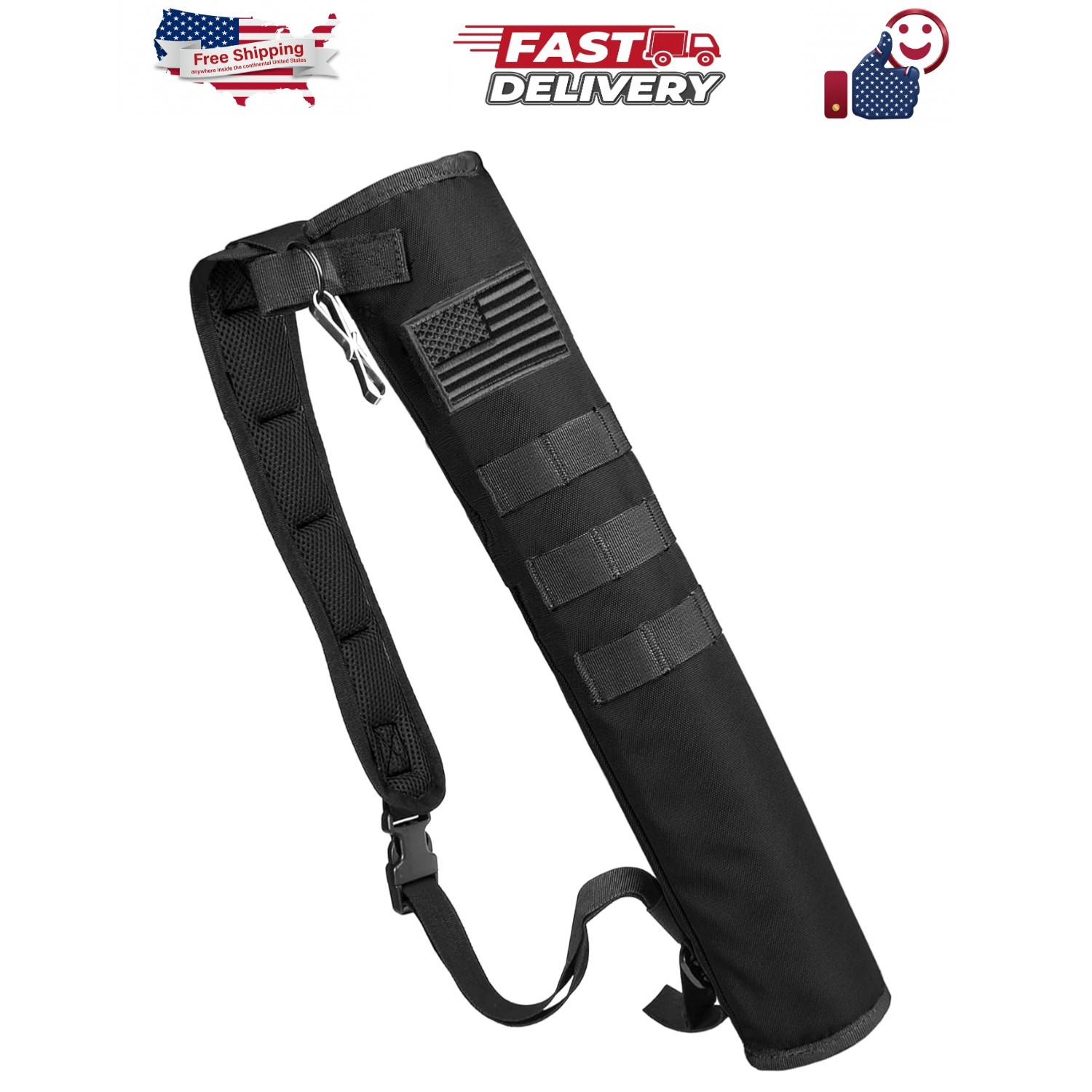 Archery Lightweight Back Arrow Quiver Dual Use Foldable Compact Hip Arrows Ba...