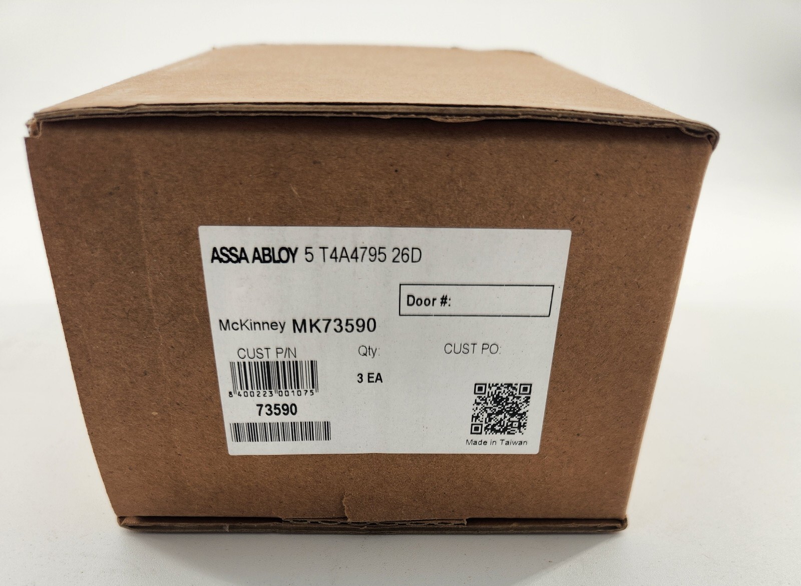 McKinney / Assa Abloy - T4A4795 26D - 5" Swing Clear Hinges - Box of 3