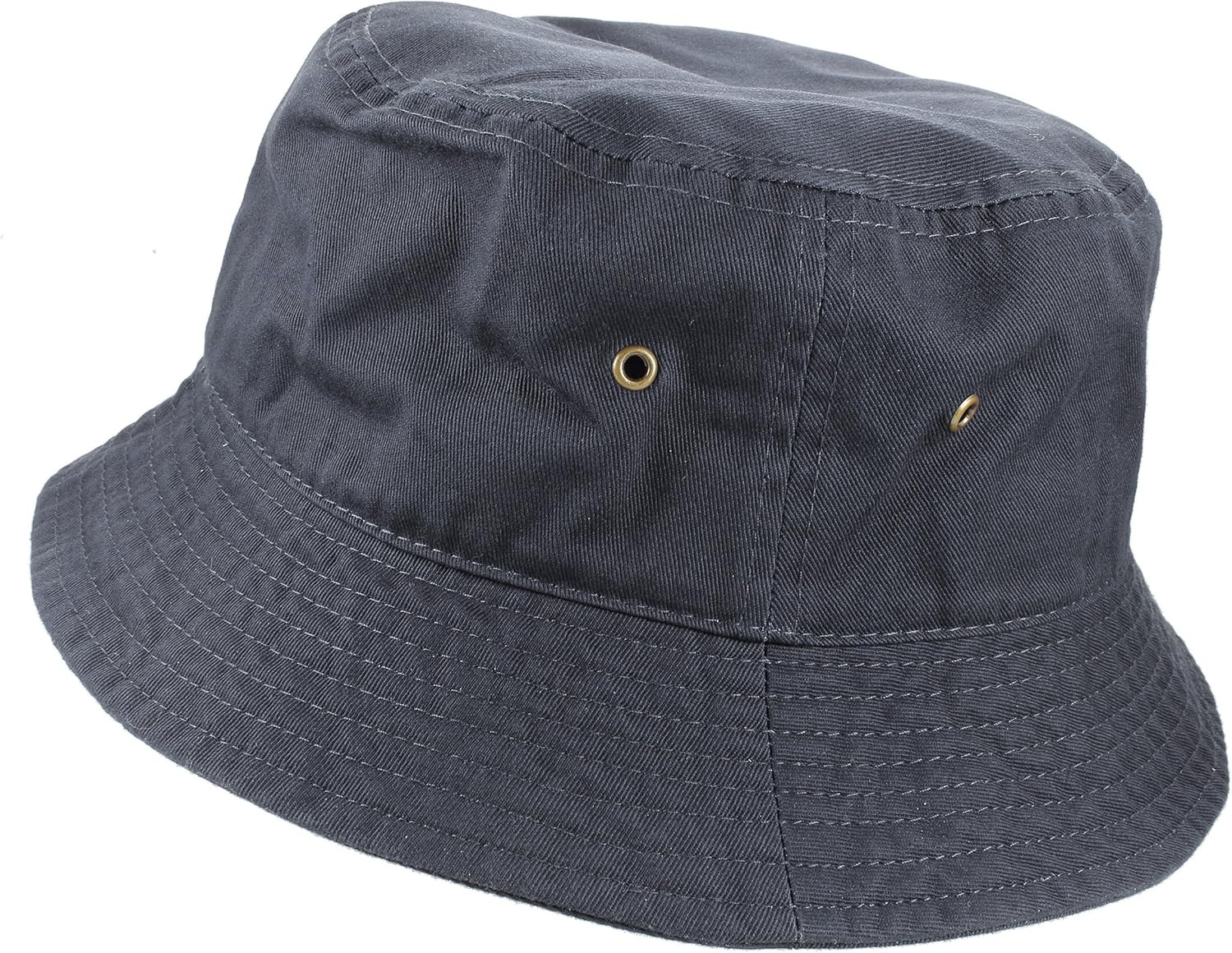 Solid Color 100% Cotton Bucket Hat for Women and Men Packable Travel Summer Beac