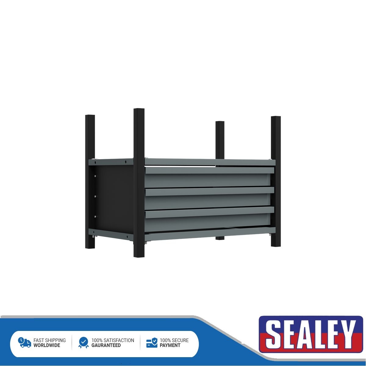 Sealey Modular Storage Mid Unit 3 Drawer & 1 Shelf 580mm APMRM2