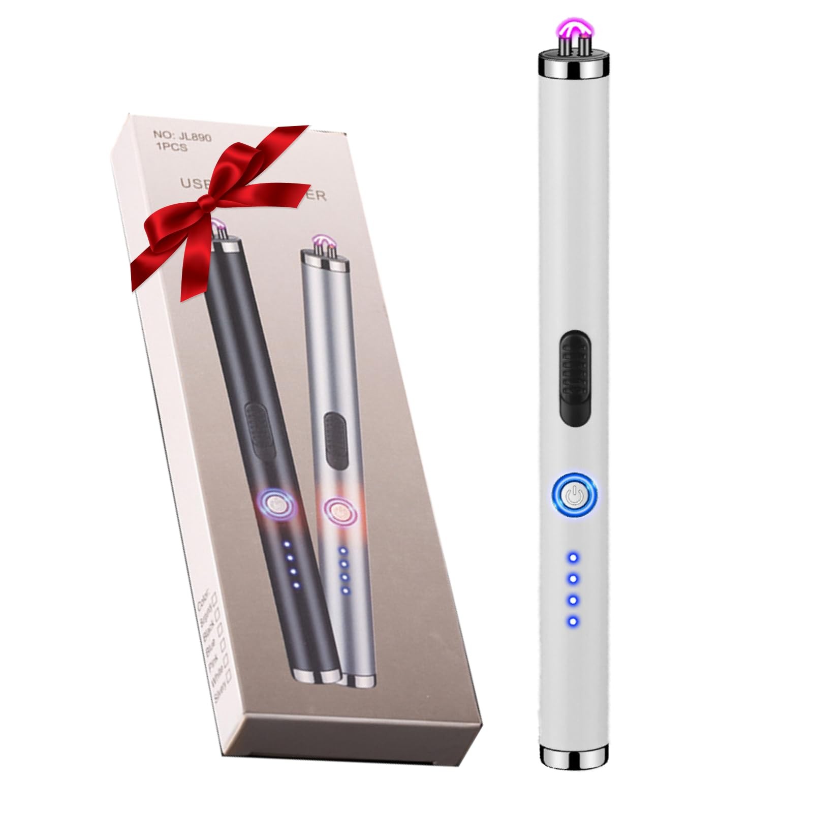Electric Lighter Rechargeable Plasma Flameless USB Lighter with Safety Lock D...