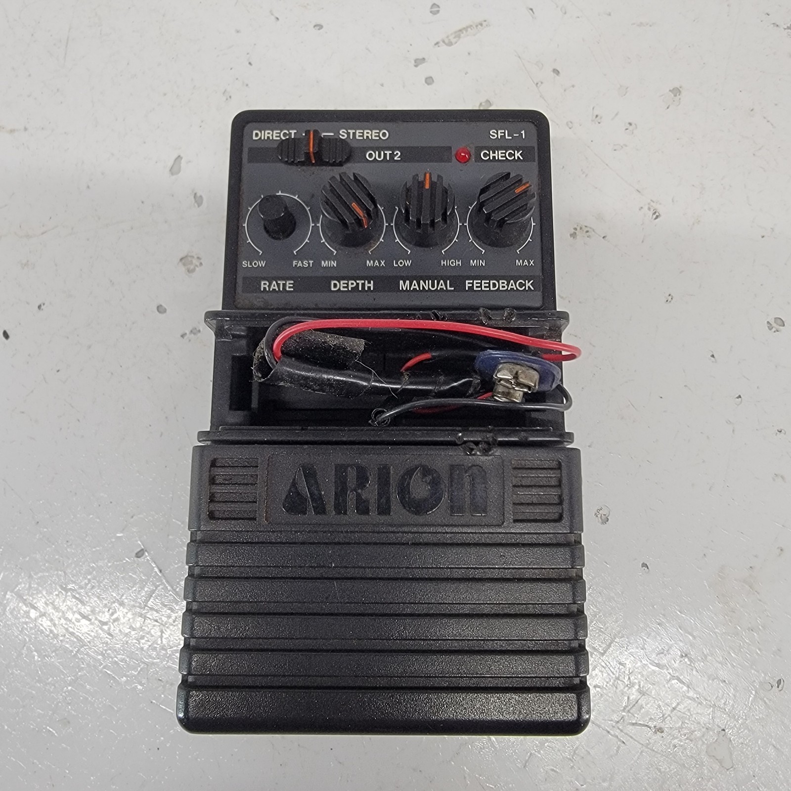 Arion SFL-1 Stereo Flanger Guitar Effects Pedal MIJ Japan Untested