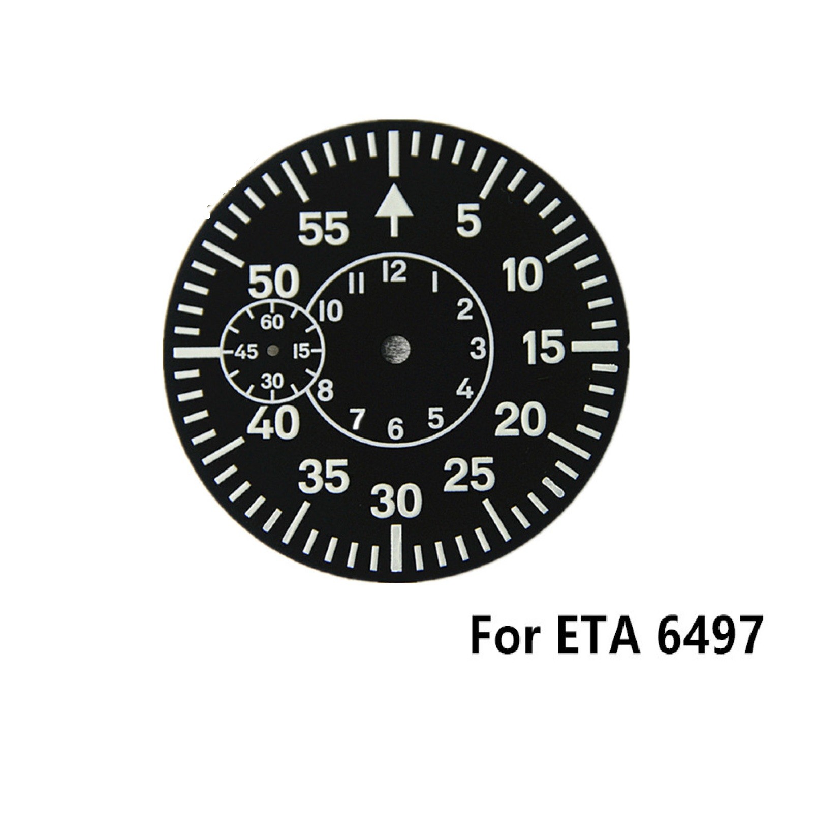 Watch Dial Green Luminous Watch Face Plate For ETA 6497 Seagull ST3600 series
