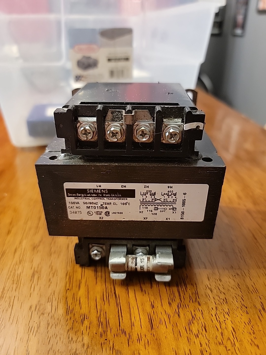SIEMENS MT0150A CONTROL TRANSFORMER 150 VA 50/60 Hz