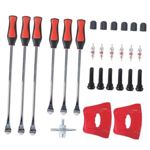 14.5"&11.5" Steel Tire Spoons Tool Set, 27Pcs Tire Changing Tools, Motorcycle