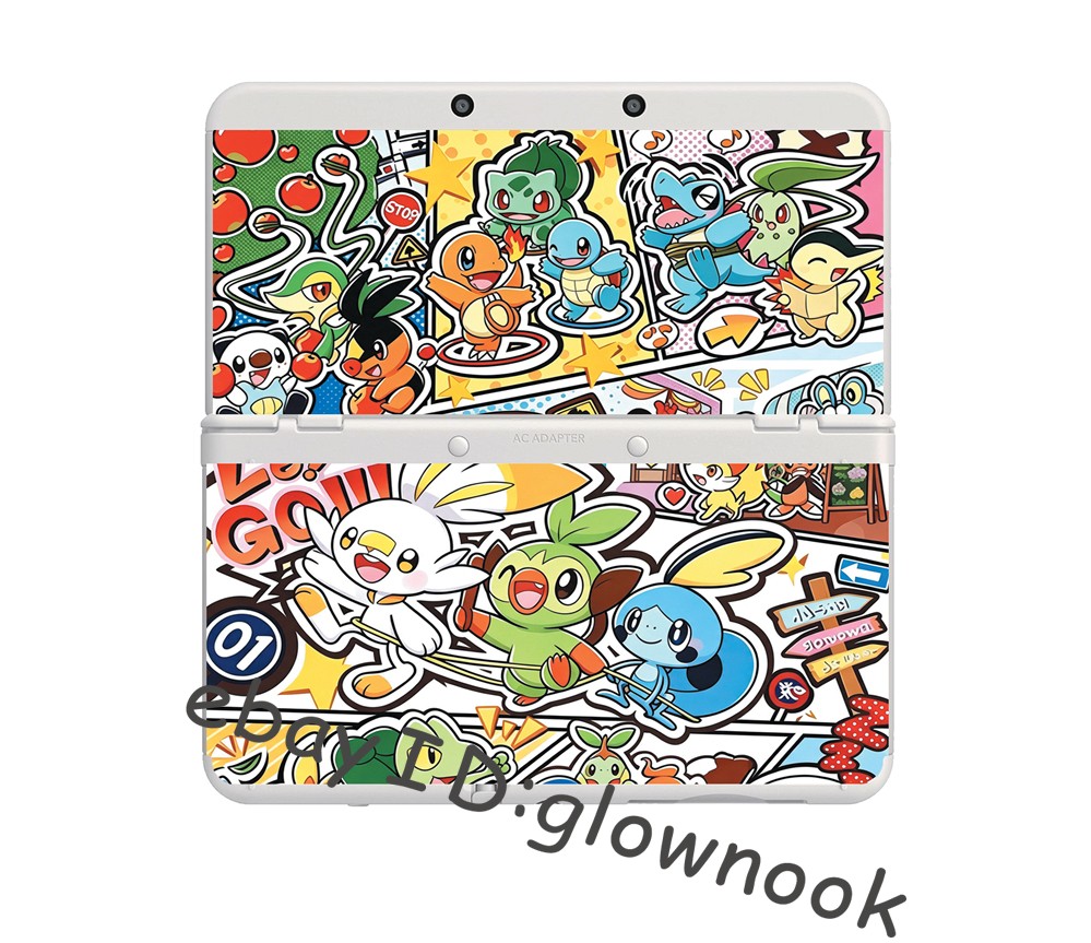 Pokemon Comic Art Kisekae Plate Starters Faceplate Shell for Nintendo series 076
