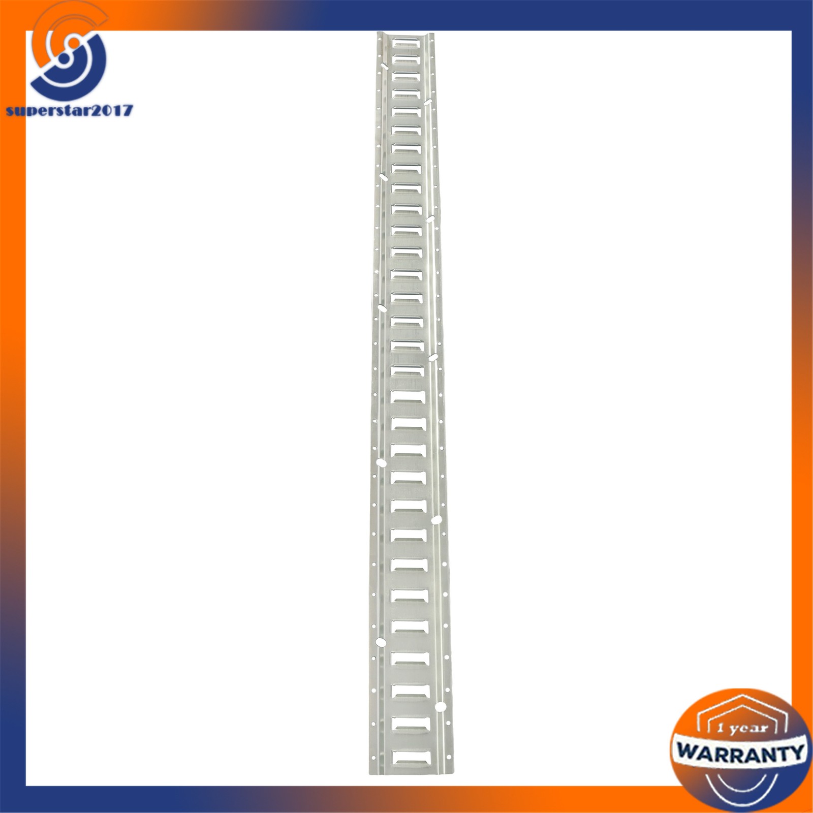 28PCS E-Track Kit 4x 5' Rails 8x Caps Straps O Rings Galvanized Silver