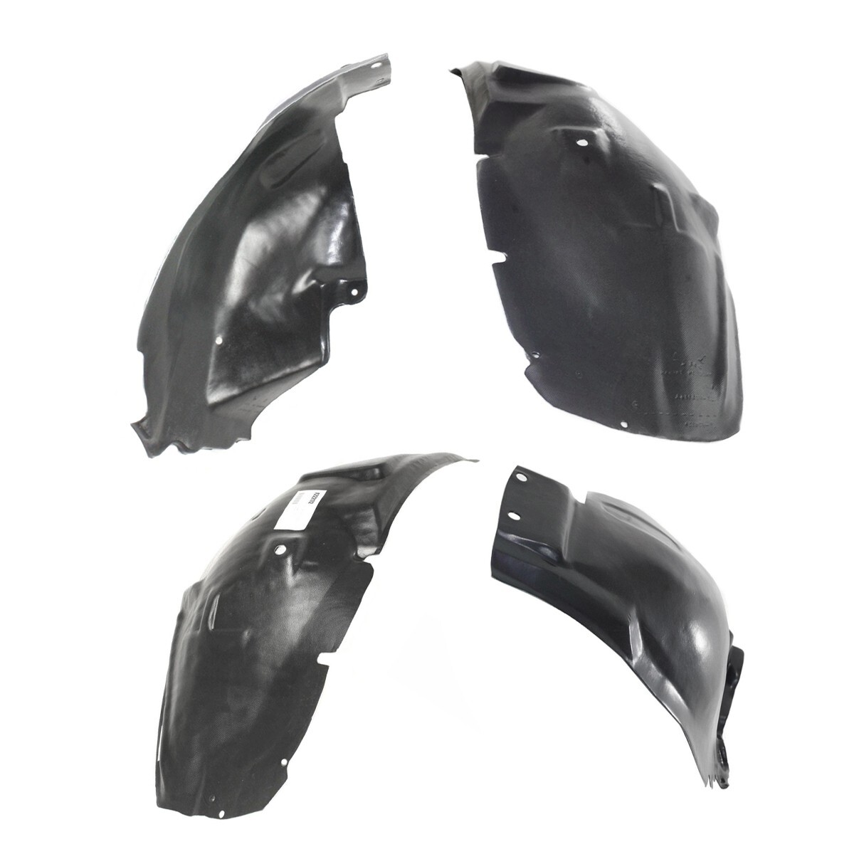 Front Left & Right Fender Liner Sections Set For 2005-2009 Ford Mustang GT