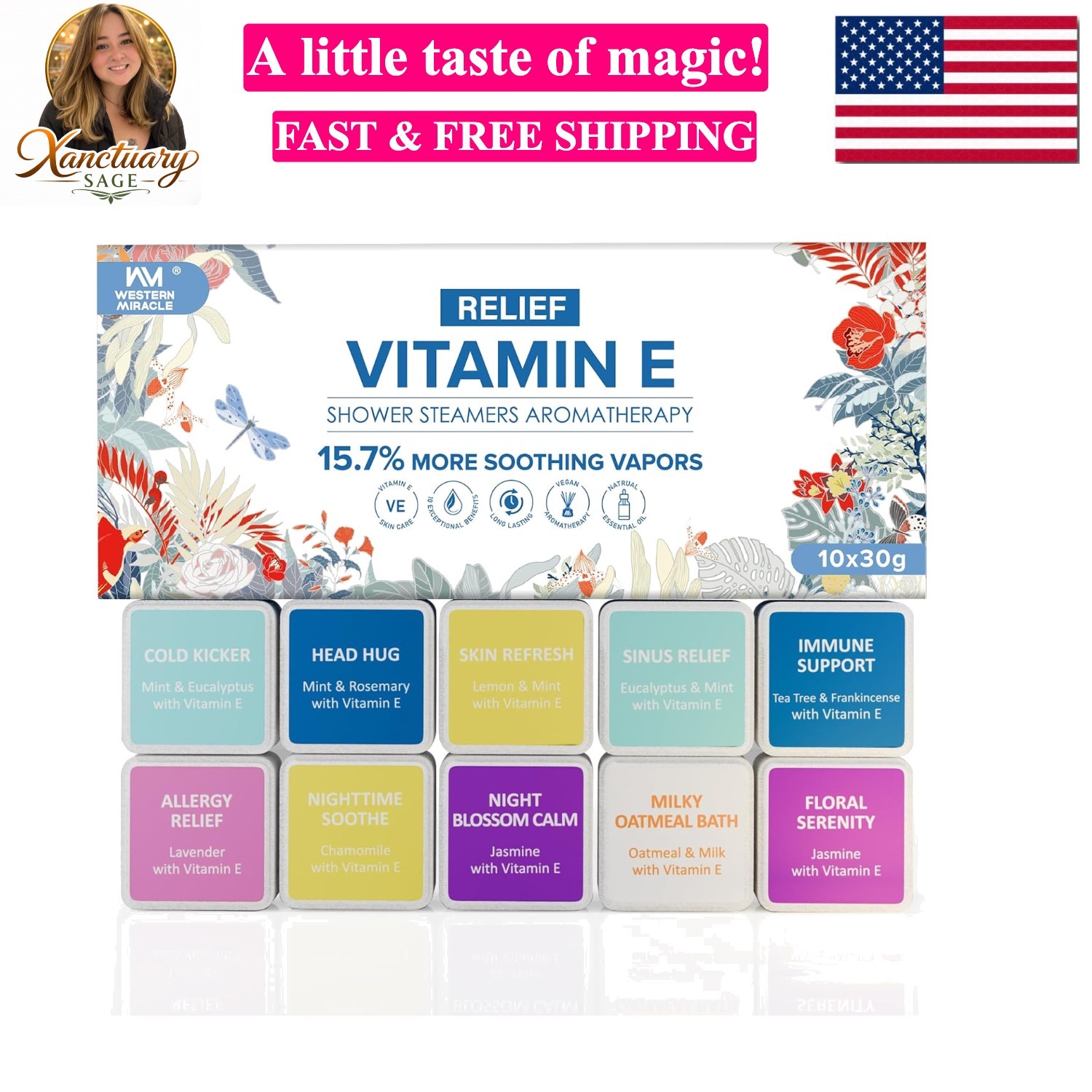 Shower Steamers Aromatherapy 10 Pack - Shower Bombs Birthday Gifts for Women,...