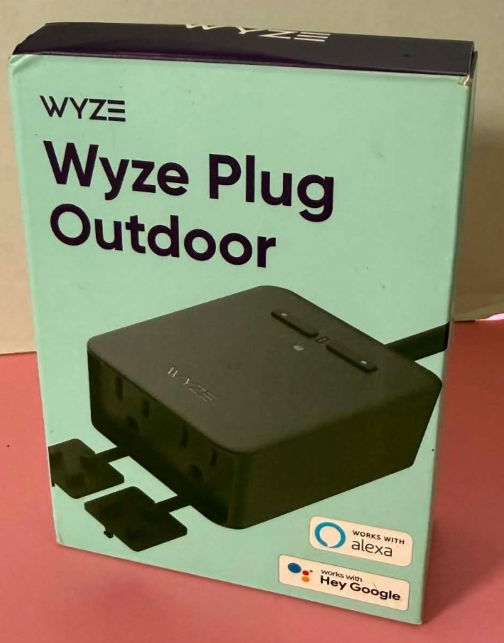 Wyze Smart WiFi Outdoor Plug- Weather Resistance NEW - Alexa & Google Compatible