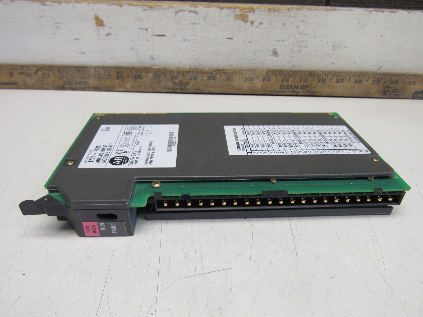 ALLEN BRADLEY 1771-IFE SER-C ANALOG INPUT MODULE XLNT USED TAKEOUT !! MAKE OFFER