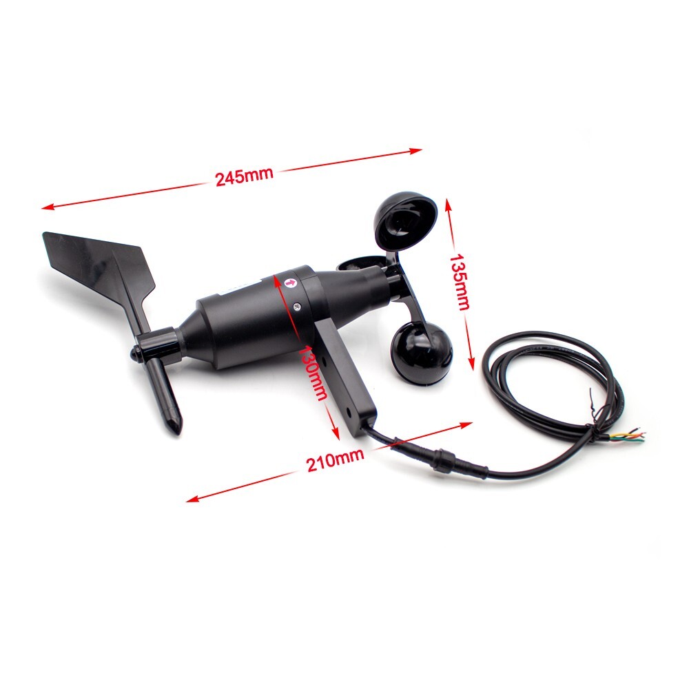 Wind Speed and Direction Sensor Outdoor Anemometer Wind Direction Transmitter