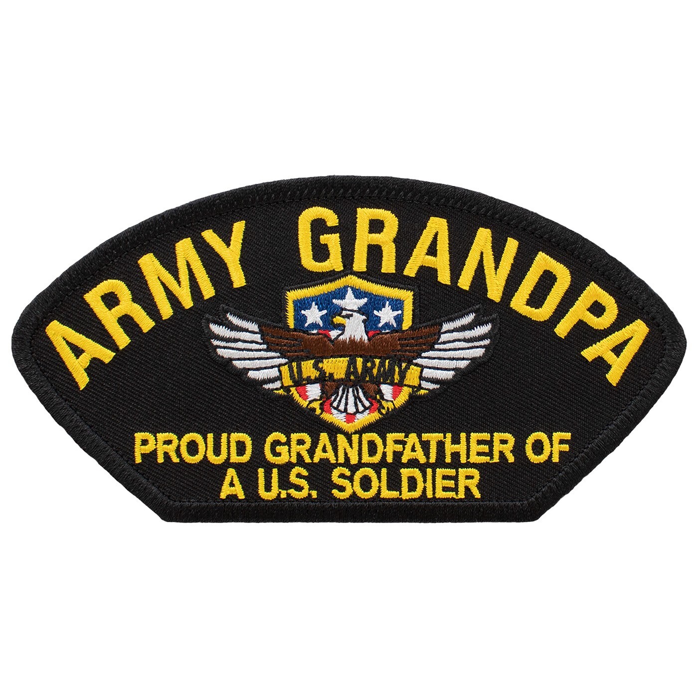 Army Grandpa - Iron-on Embroidered Patch (0014P) FREE SHIPPING 47162